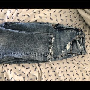 American Eagle Outfitters Distressed Mom Jeans